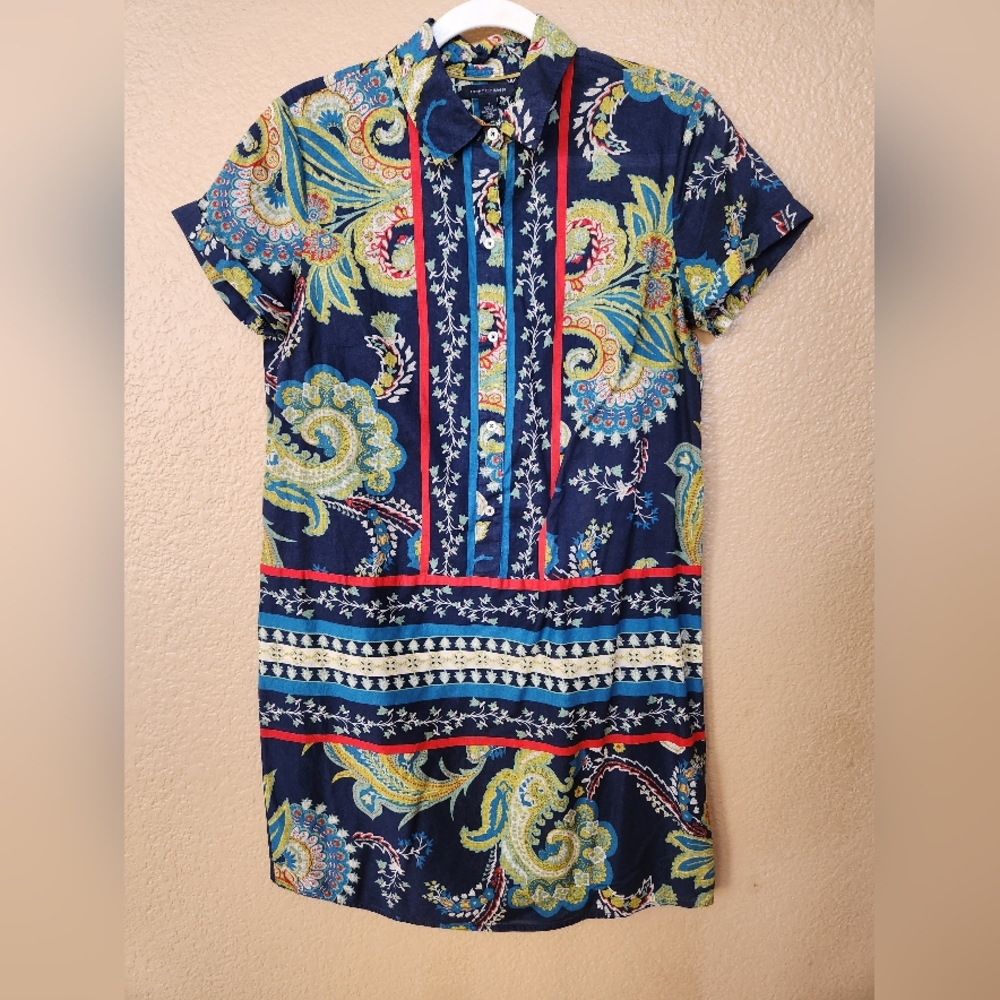 Tommy Hilfiger Paisley Shirt Dress size M